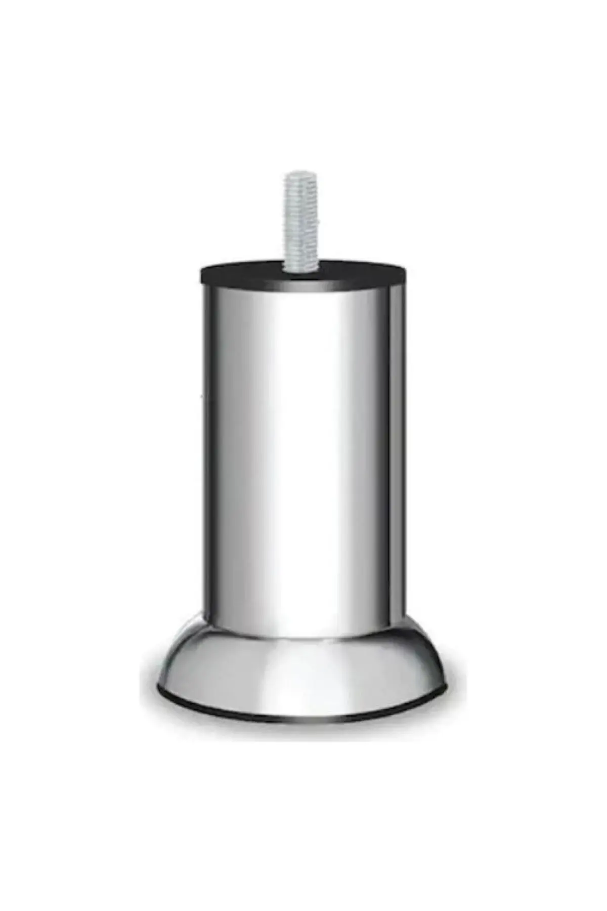 hirdavat tools Baza Ayağı - Krom Metal Ayak 15 Cm Ince Vidalı 5/16 Vidalı (KOLTUK -KANEPE-BAZA)