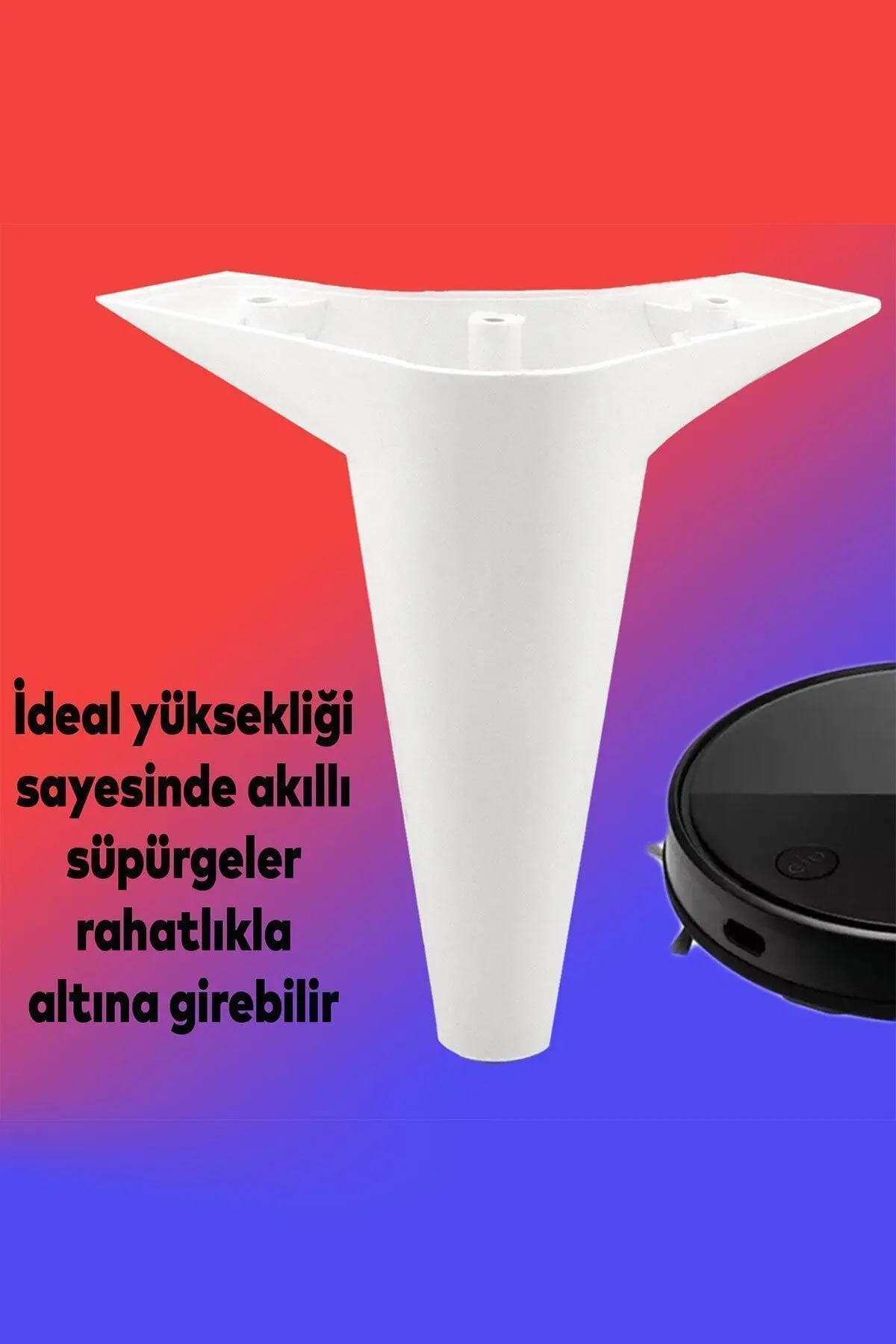 Aspen Lüks Mobilya Kanepe Koltuk Tv Ünitesi Baza Ayağı Ayakları Beyaz 15 Cm Ayak (4 ADET)