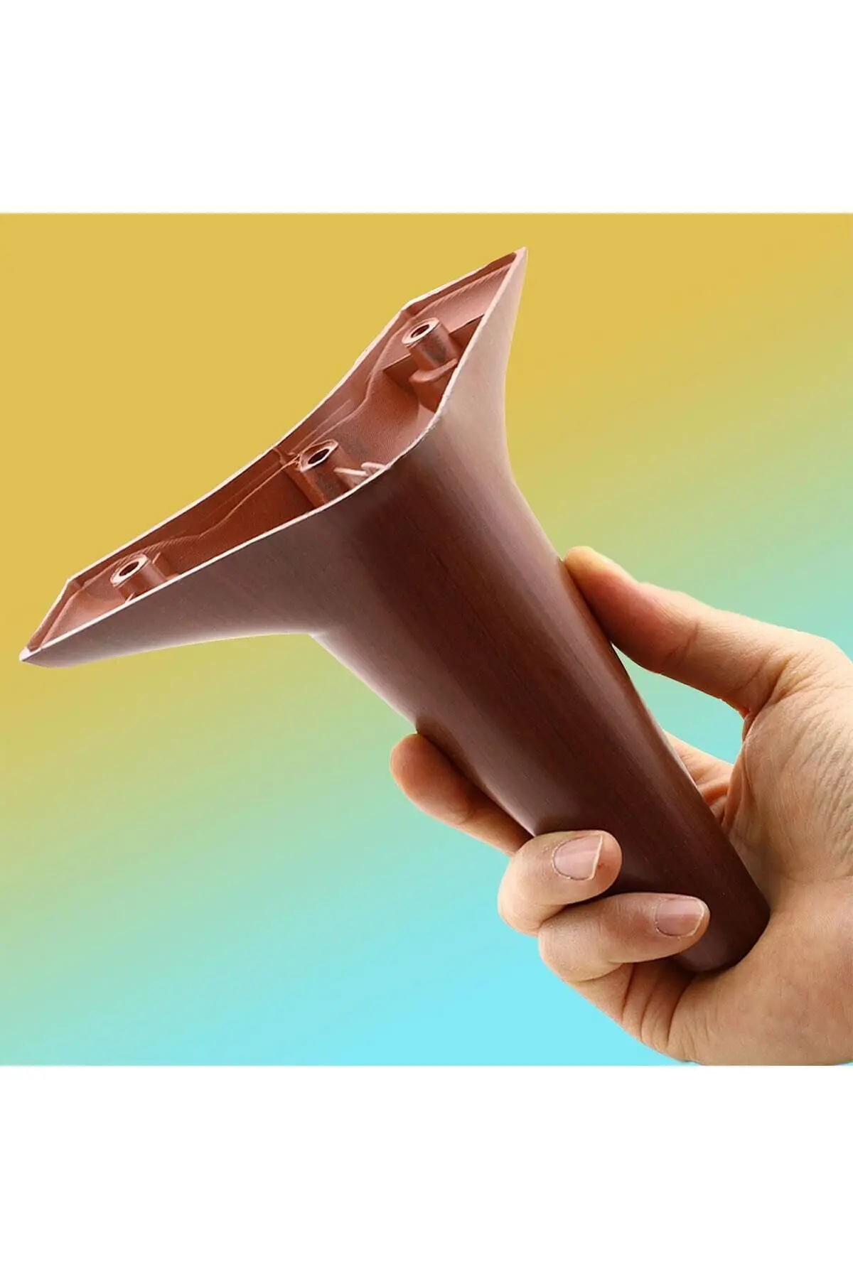 Aspen Lüks Mobilya Kanepe Koltuk Tv Ünitesi Baza Ayağı Ayakları 15 Cm Ahşap Desenli Ayak 10 Adet