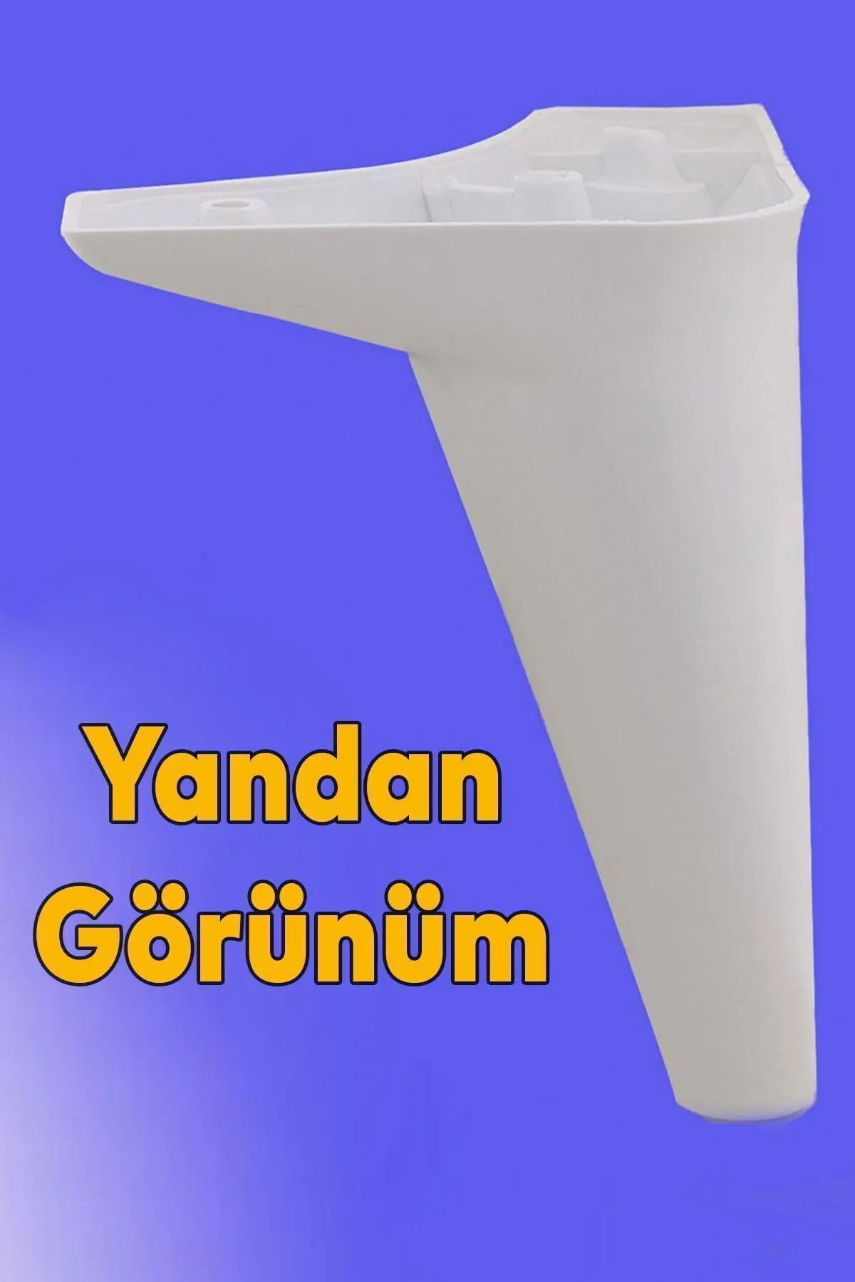 Aspen Lüks Mobilya Kanepe Koltuk Tv Ünitesi Baza Ayağı Ayakları Beyaz 15 Cm Ayak (4 ADET)