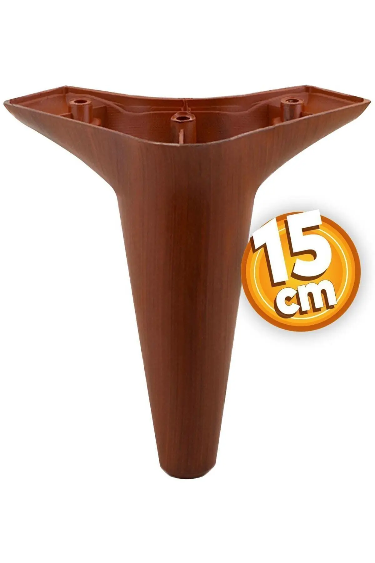 Aspen Lüks Mobilya Kanepe Koltuk Tv Ünitesi Baza Ayağı Ayakları 15 Cm Ahşap Desenli Ayak 10 Adet