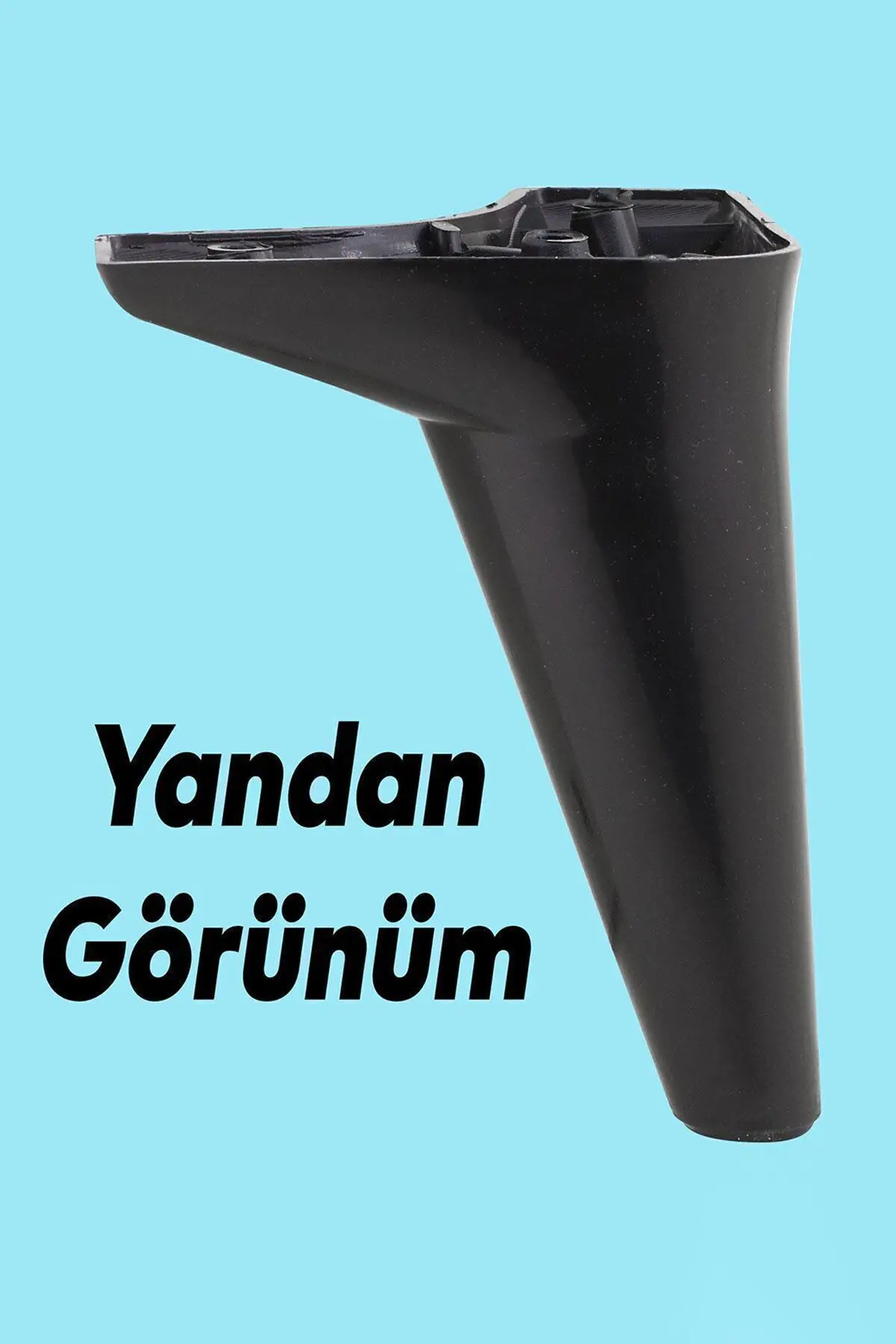 Aspen Lüks Mobilya Kanepe Koltuk Tv Ünitesi Baza Yükseltici Ayağı Ayakları 15 Cm Siyah Ayak