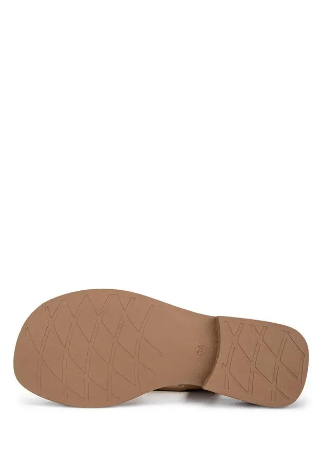 Tamer Tanca Kadın Hakiki Deri Vizon Topuklu Sandalet