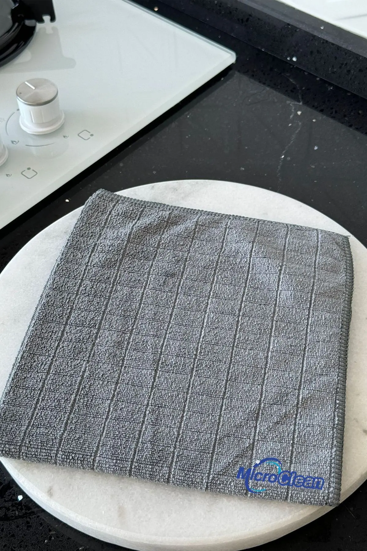 Missclean (1 ADET) Mikrofiber Mutfak,tezgah Bezi Gri Kareli