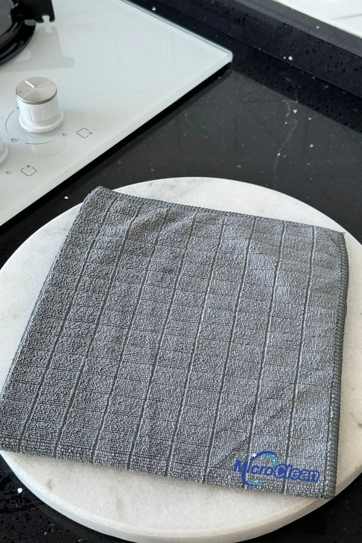 Missclean ( 3 Adet ) Mikrofiber Mutfak Bezi Gri Renk 40*40 Cm