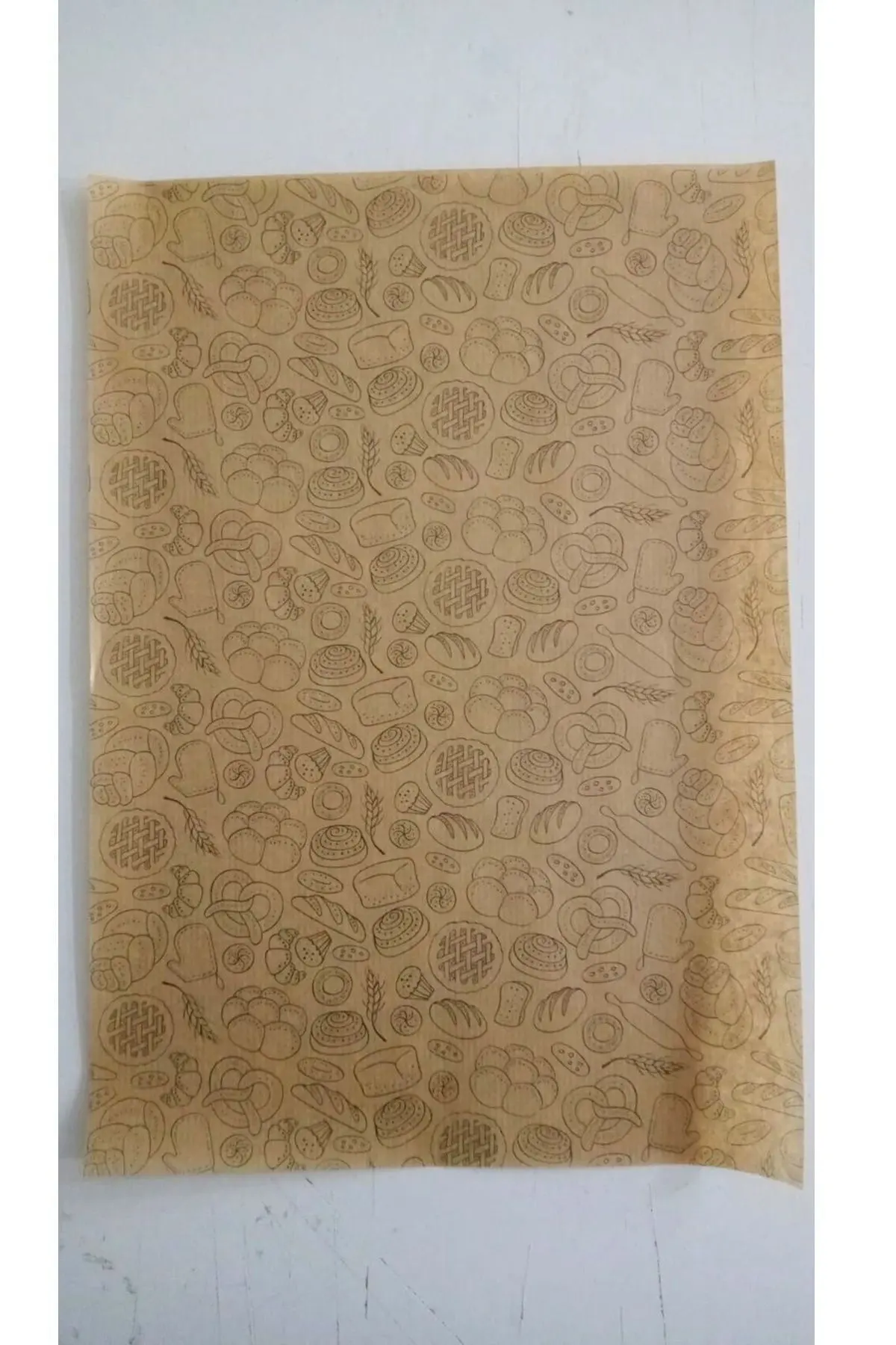 Kendinden Desenli Yağlı Kağıt | 50 Adet Vintage Gazete Desen Sunum Kağıdı | Karışık Desen