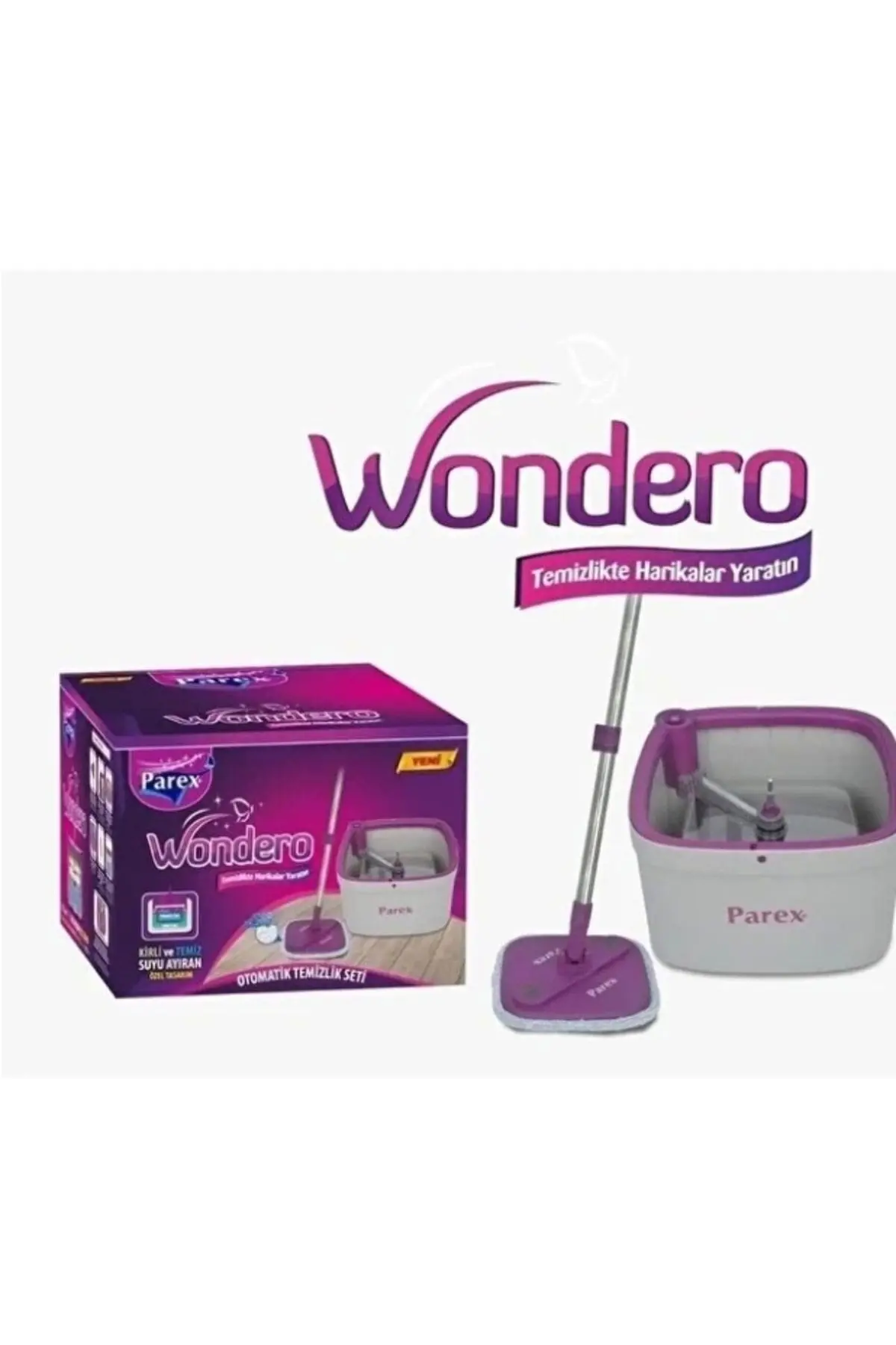 Parex Wondero Otomatik Temizlik Seti - Temiz & Kirlik Suyu Ayıran Özellik
