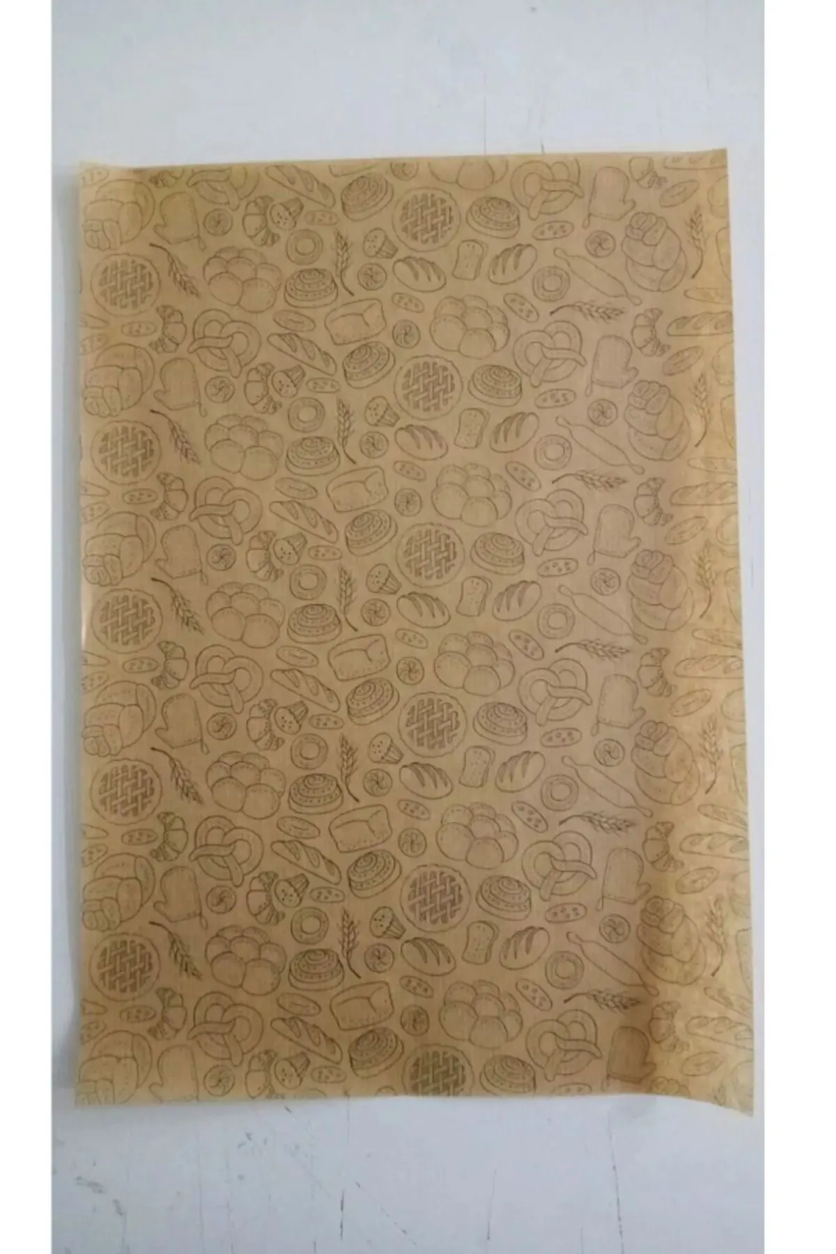 Kendinden Desenli Yağlı Kağıt | 50 Adet Vintage Gazete Desen Sunum Kağıdı | Karışık Desen