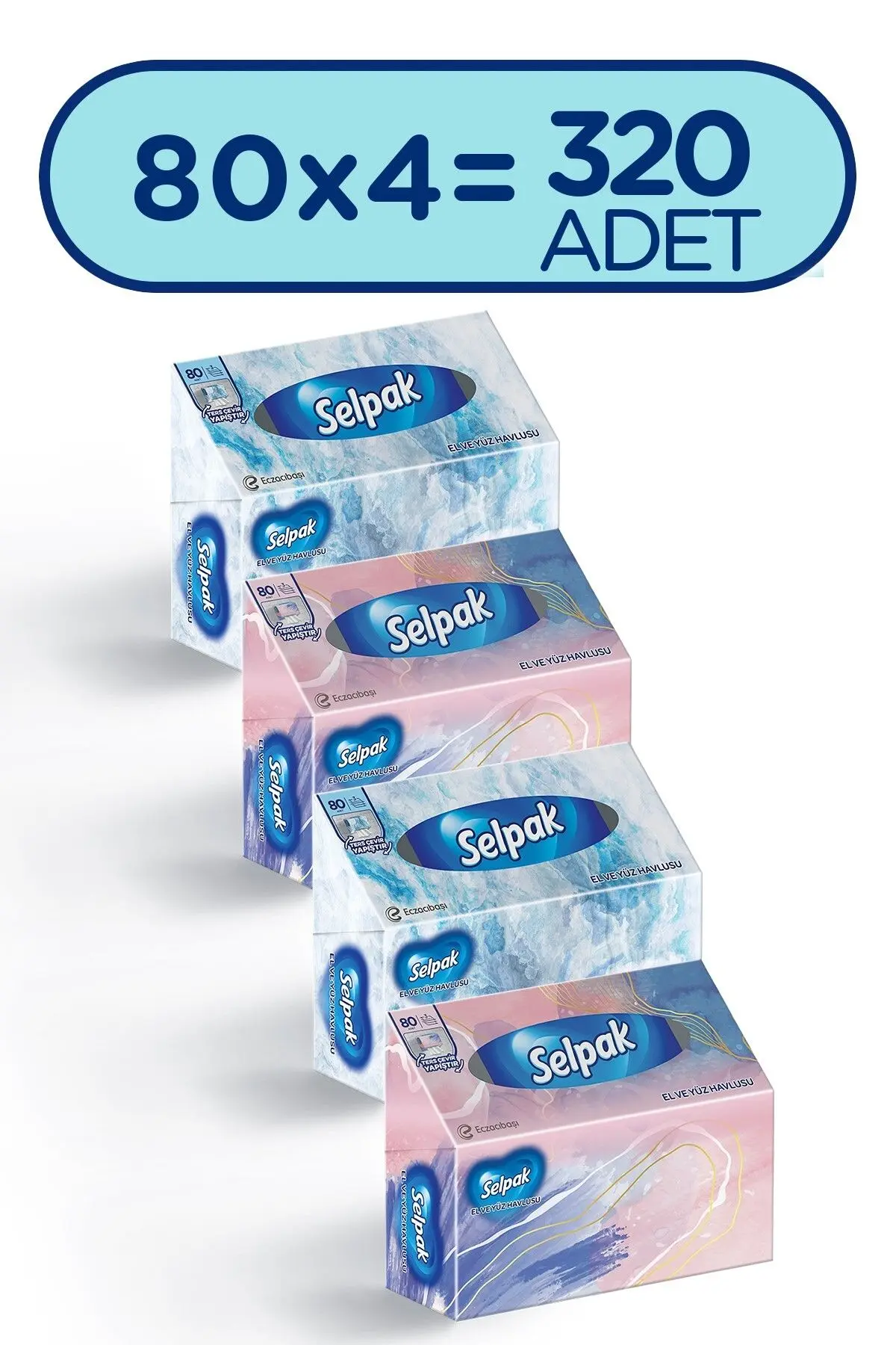 Selpak ® El Ve Yüz Havlusu 4'lü 320 Yaprak