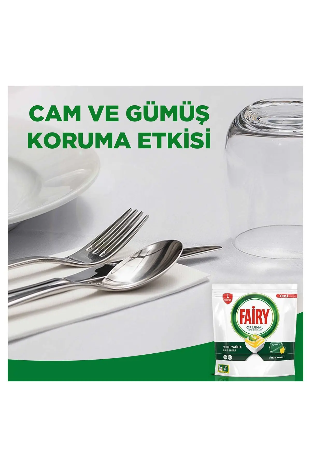 Hepsi Bir Arada Bulaşık Makinesi Deterjanı Kapsülü/tableti 140 Yıkama Limon Kokulu