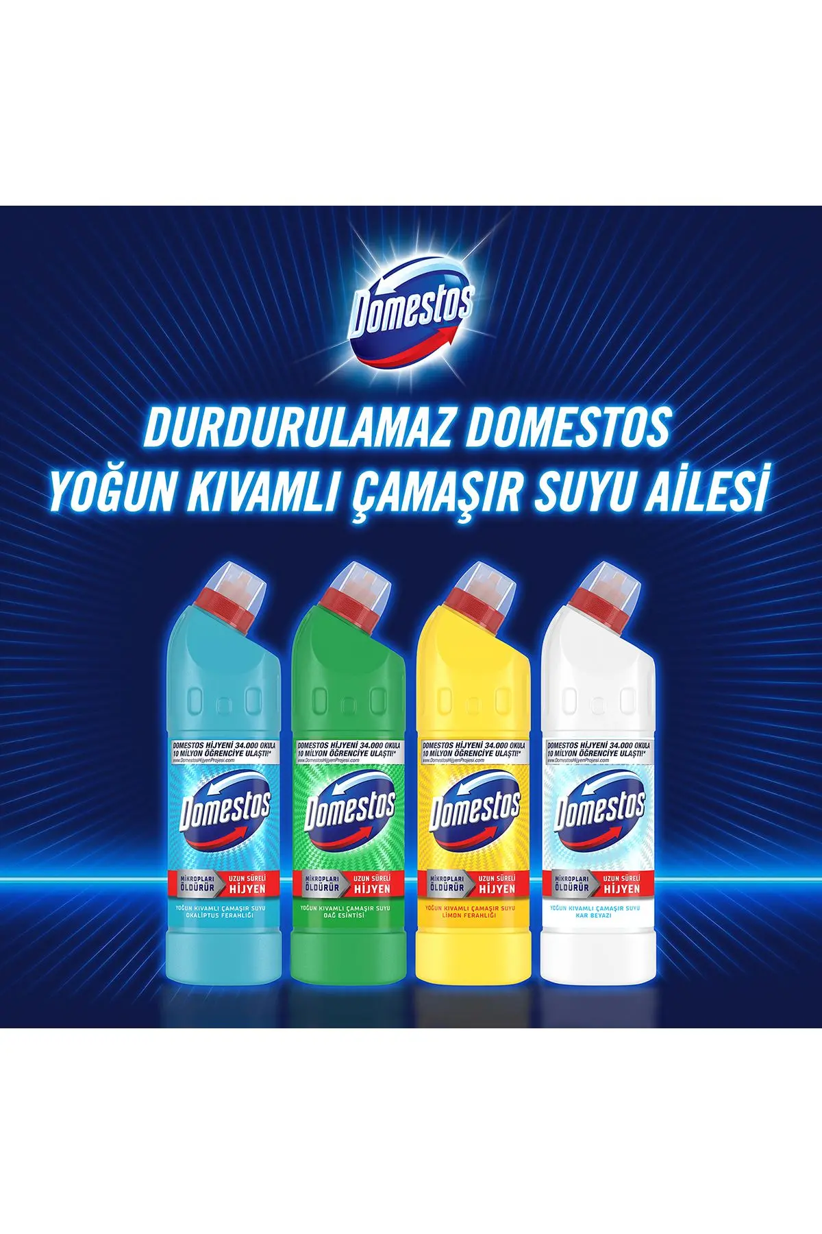 Yoğun Kıvamlı Çamaşır Suyu Dağ Esintisi Maksimum Hijyen 750 ml 6 Adet