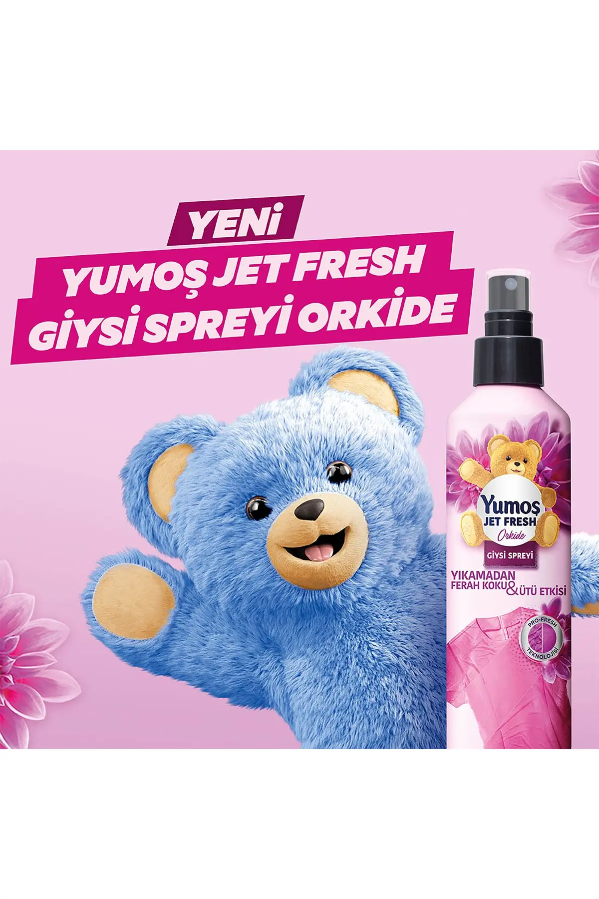 Jet Fresh Giysi Spreyi Lilyum 200 ml 1 Adet Jet Fresh Giysi Spreyi Orkide 200 ml 1 Adet