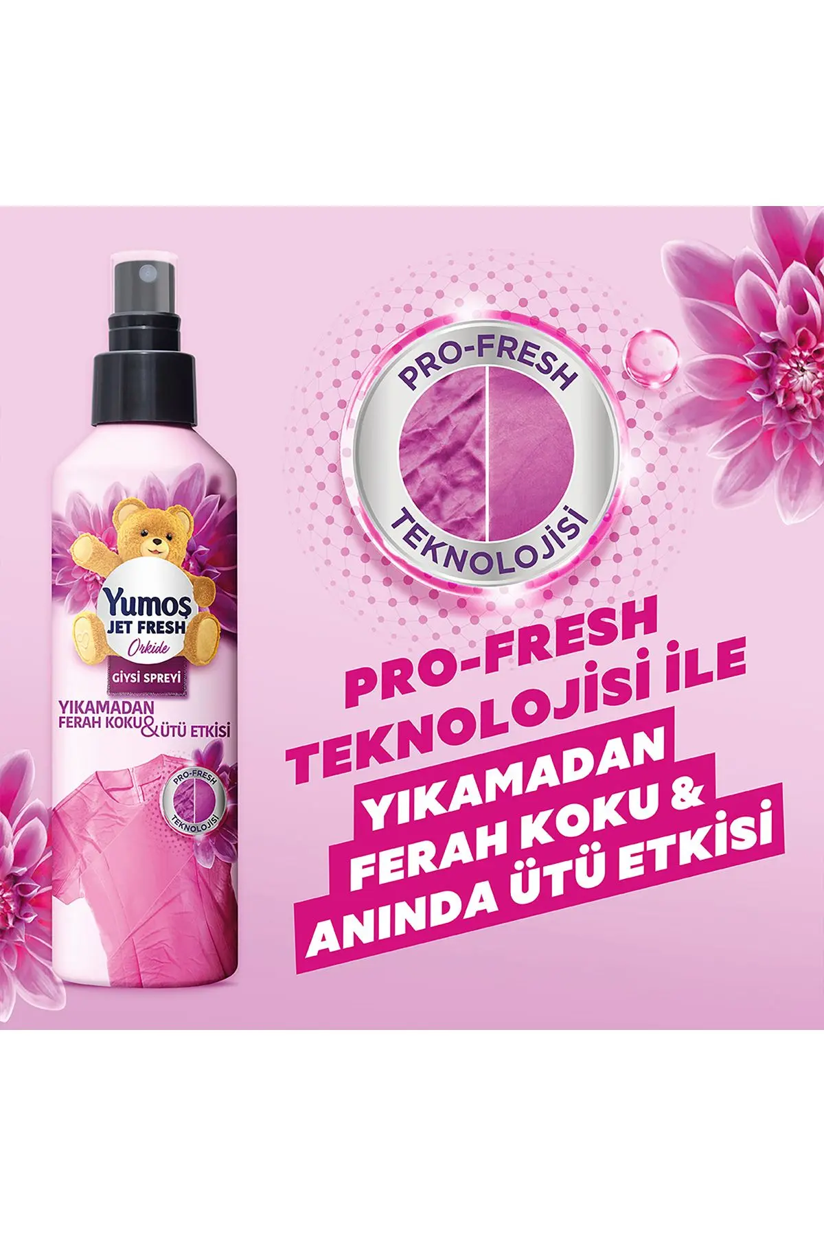 Jet Fresh Giysi Spreyi Lilyum 200 ml 1 Adet Jet Fresh Giysi Spreyi Orkide 200 ml 1 Adet