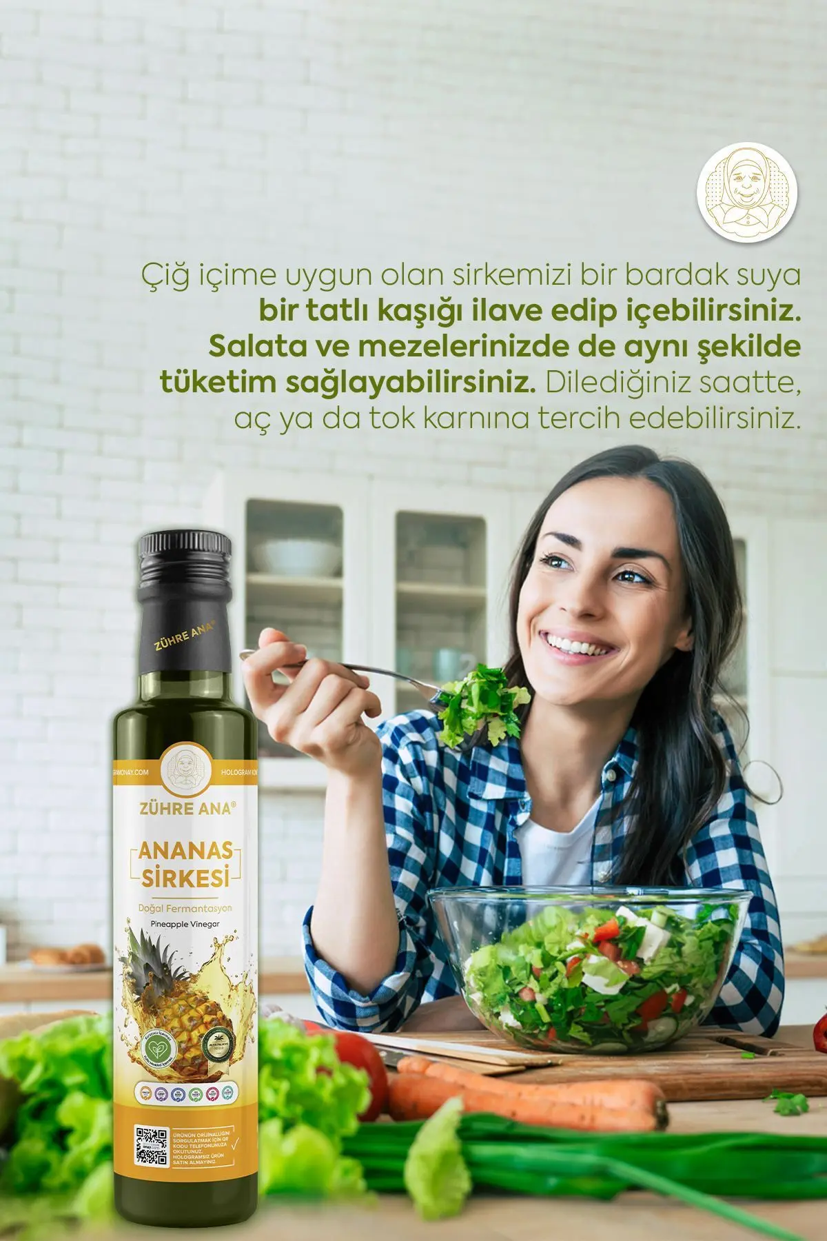 Ananas Sirkesi Doğal Fermantasyon Pineapple Vinegar 500 Ml