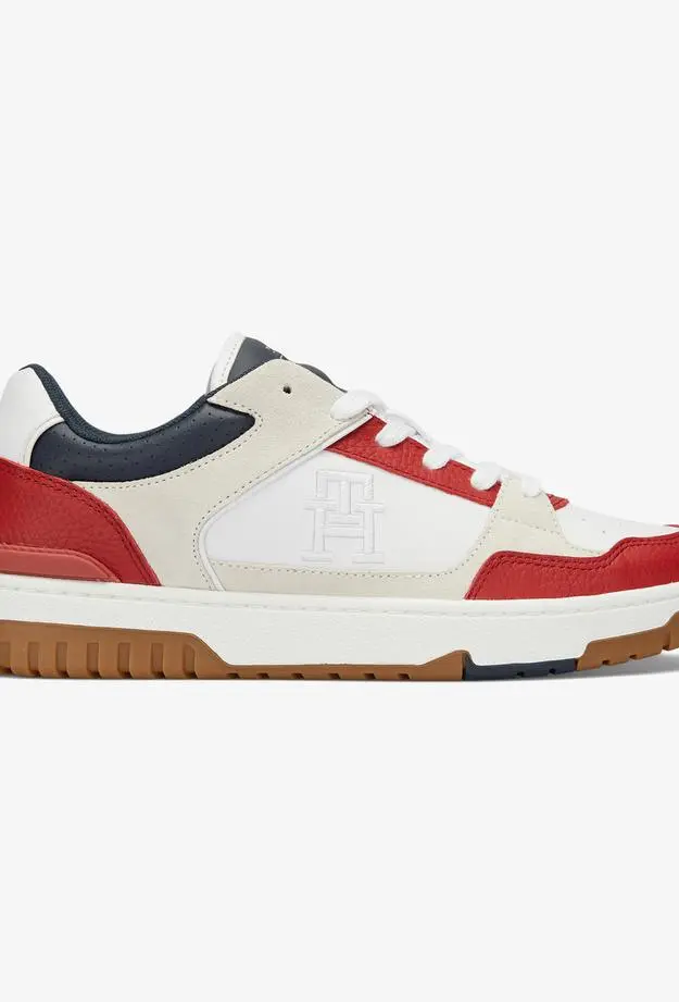 Tommy Hilfiger Tommy Hilfiger Basket Street Block Erkek Kırmızı Spor Ayakkabı