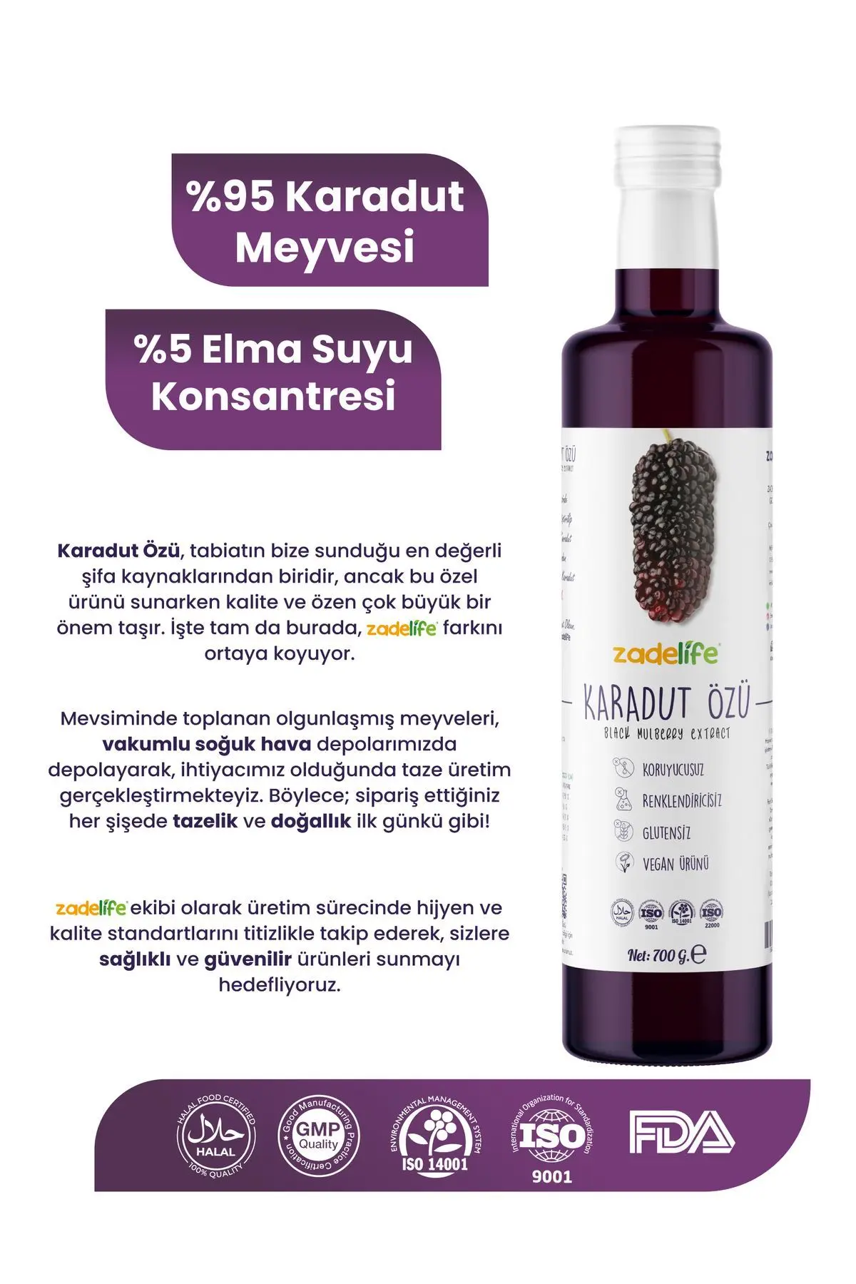 Karadut Özü 700 gr