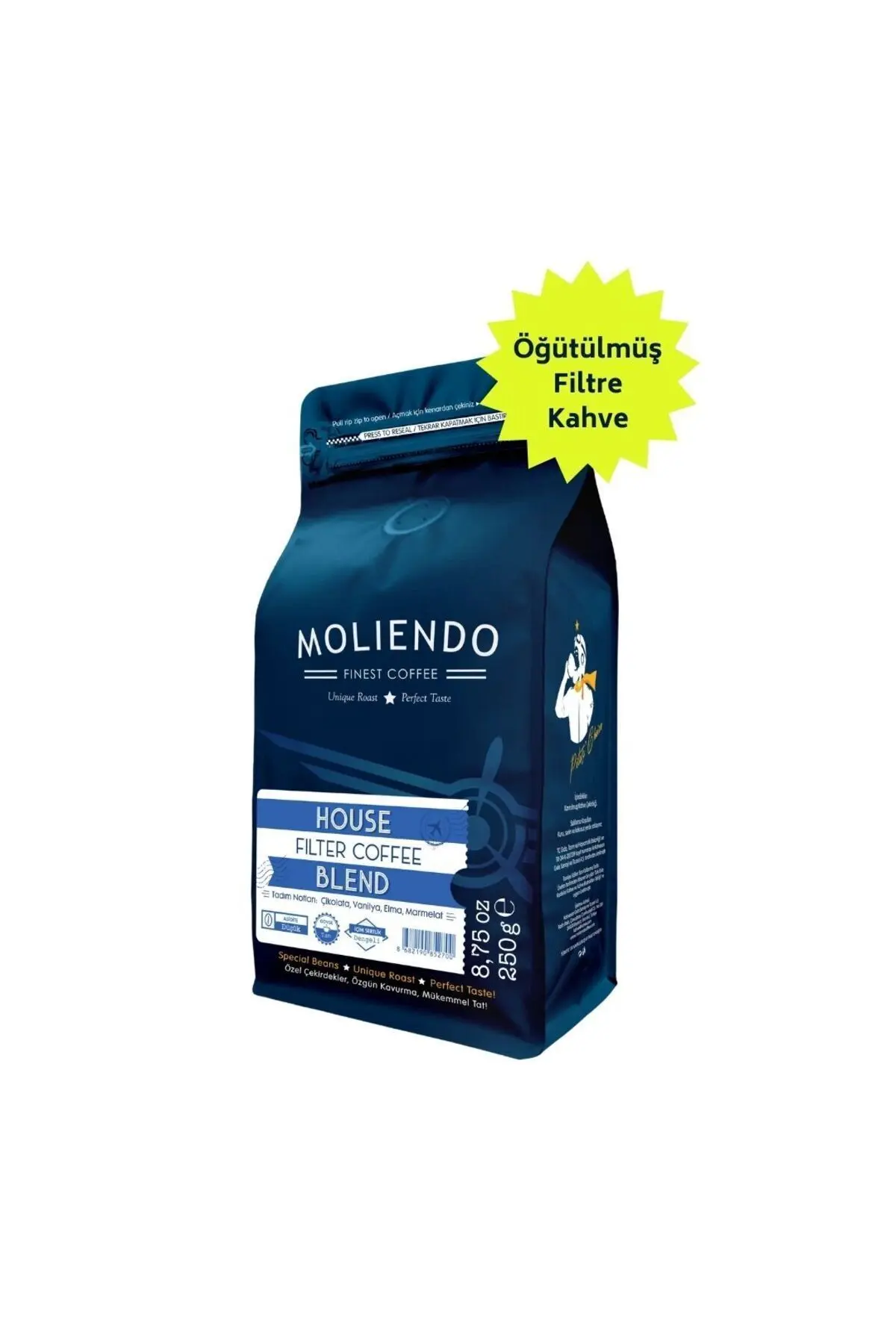 Moliendo House Blend Filtre Kahve (ÖĞÜTÜLMÜŞ FİLTRE KAHVE) 250 G