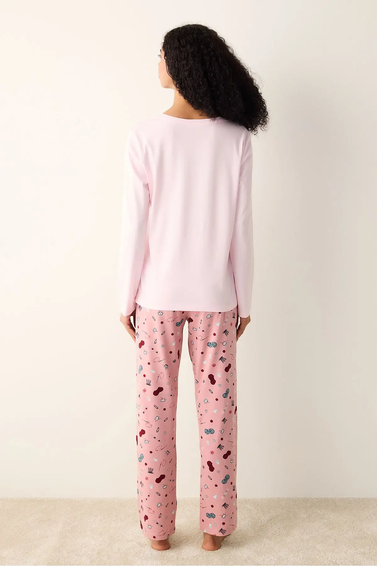 Happiness Çok Renkli Pantolon Pijama Takımı