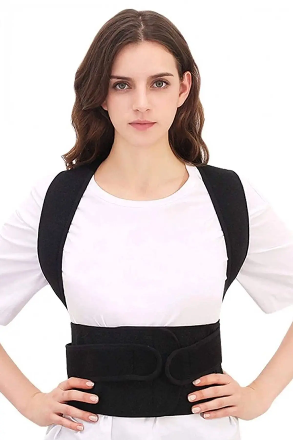 Kadın Erkek Ayarlanır Balenli Dik Duruş Korsesi Kambur Önleyici Duruş Düzeltici Korse Sırt Korsesi