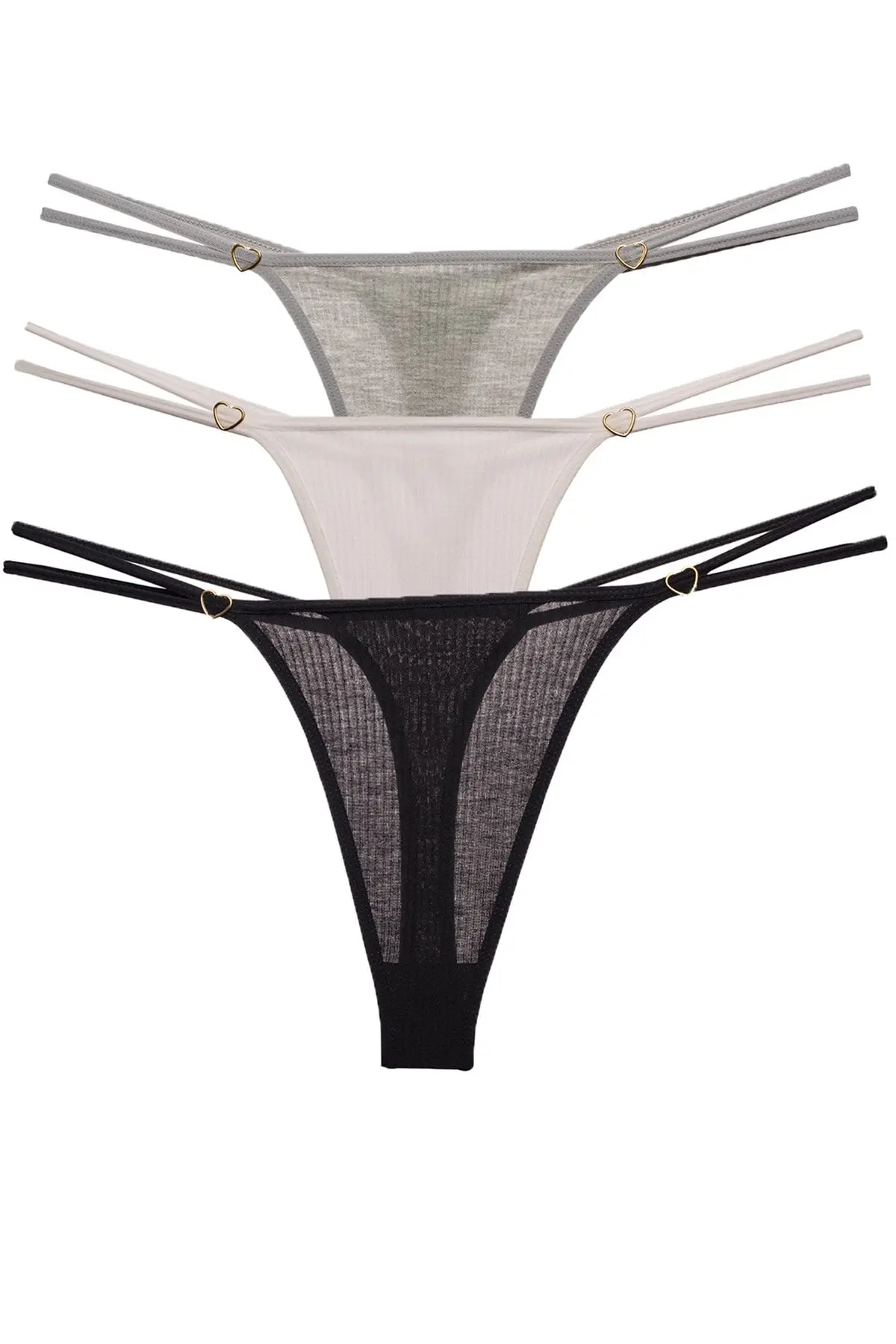 Vanilya Secret İpli Tanga Pamuk 3'Lü Paket