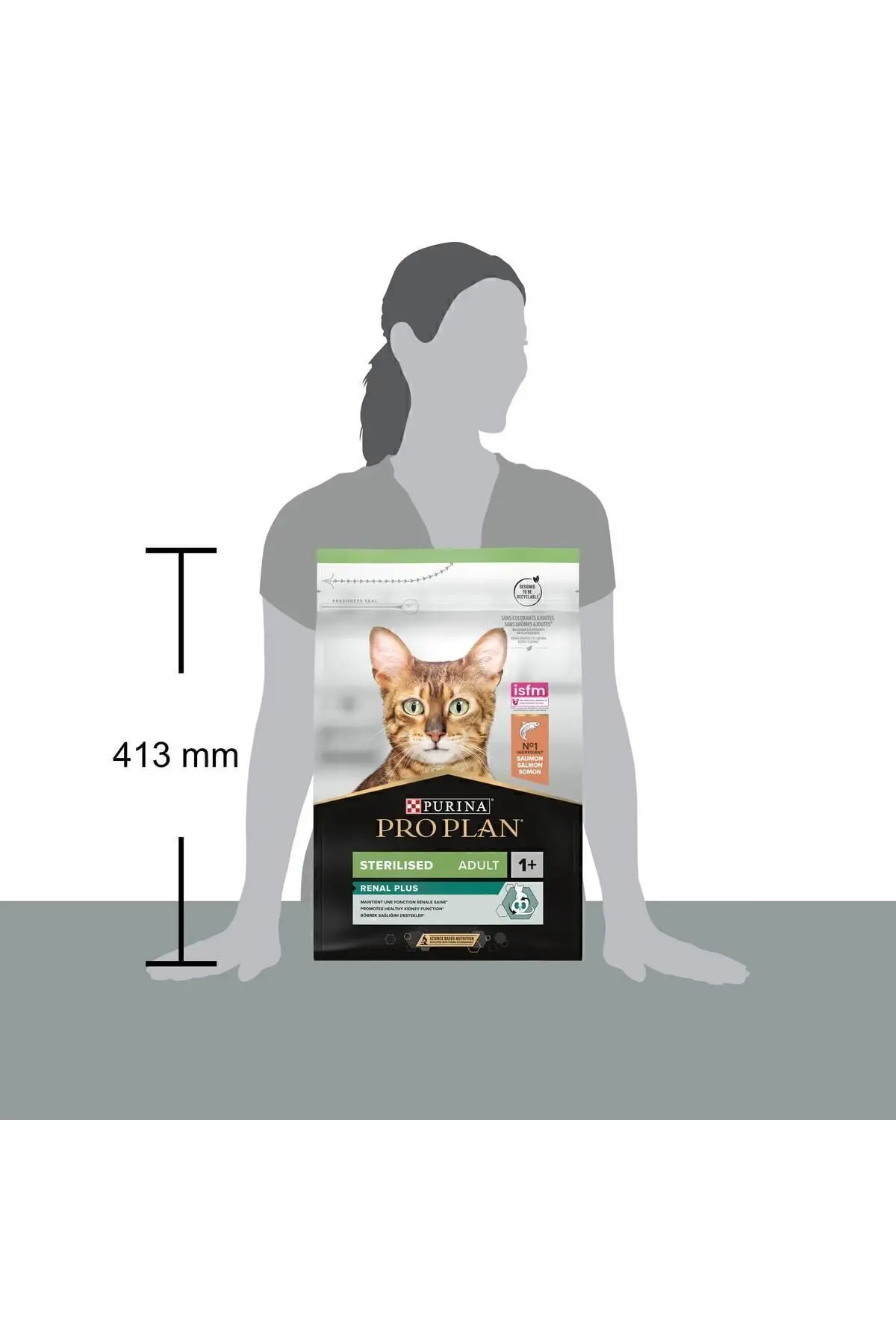 Kısırlaştırılmış Somonlu Kuru Kedi Maması 3 kg