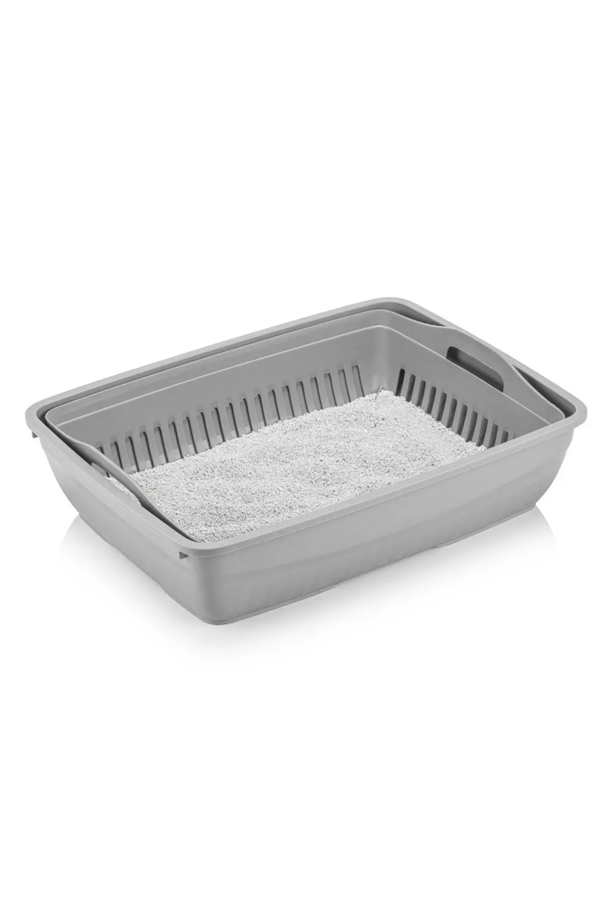 Elekli Kapalı Kedi Tuvaleti Xl Boy 40x37,5x50 Cm ( Kürek Hediyeli)