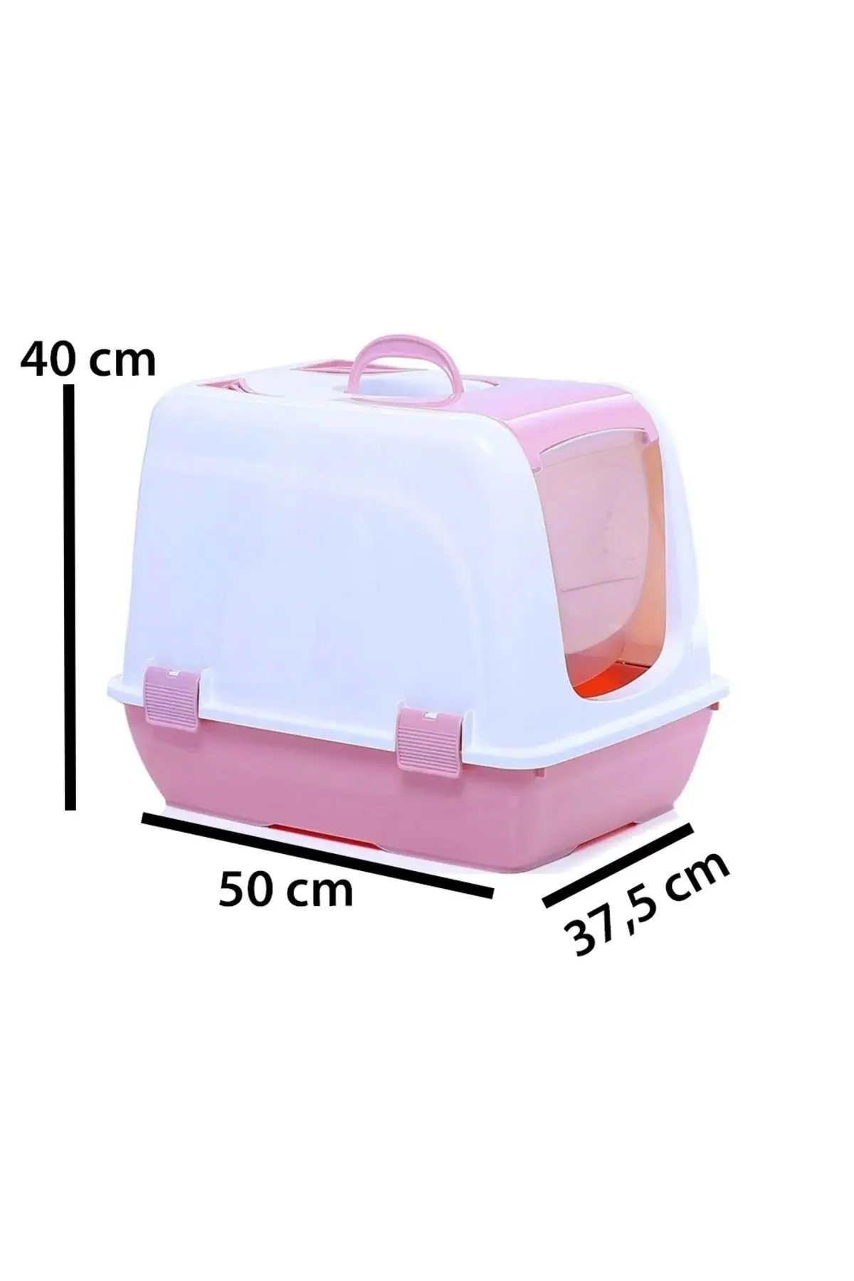 Elekli Kapalı Kedi Tuvaleti Xl Boy 40x37,5x50 Cm ( Kürek Hediyeli)