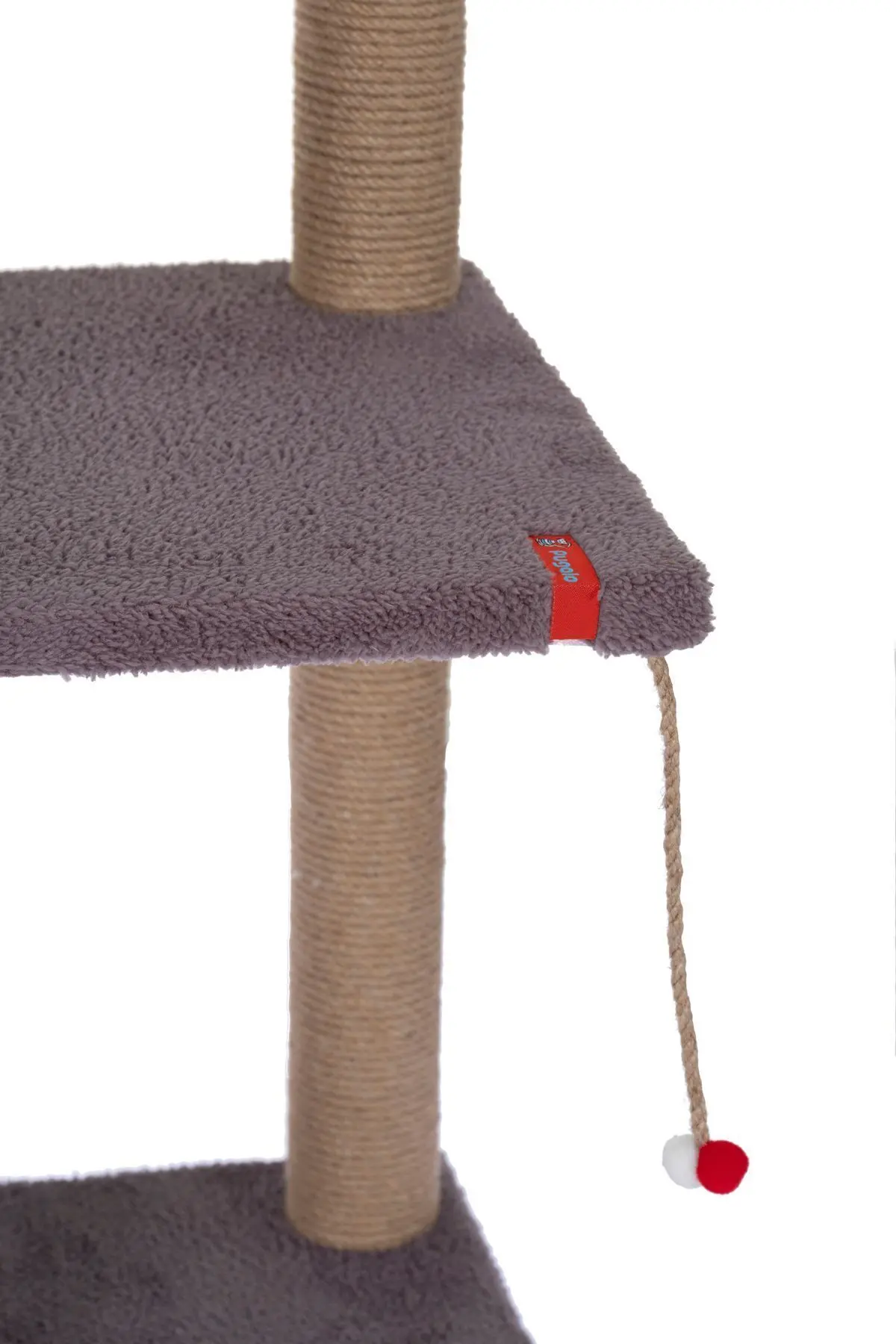 82 cm Antrasit iki Katlı Kedi Tırmalama Tahtası Catnipli Tırmalama Tahtası