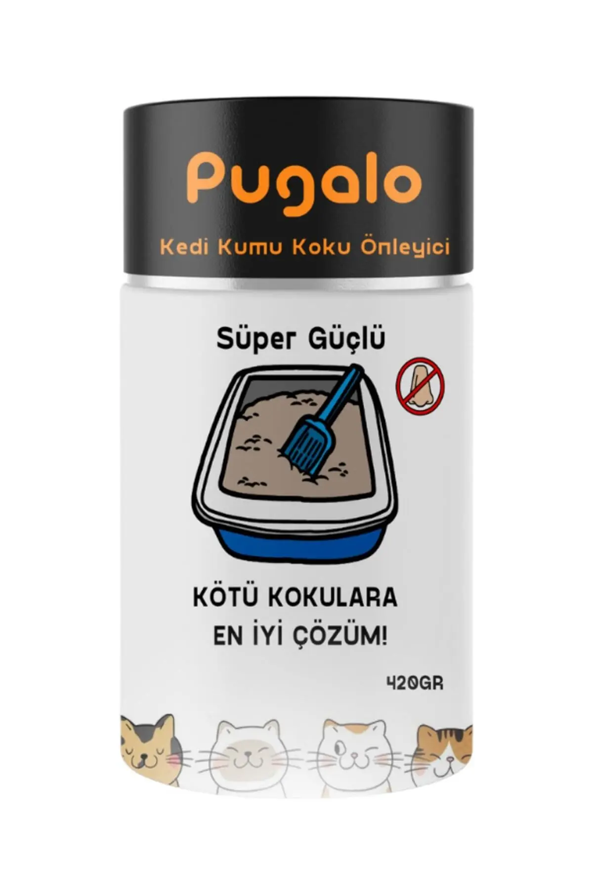 PUGALO Kedi Kumu Koku Giderici 420 Gr Aktif Karbon Koku Giderici