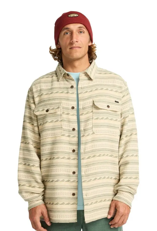 Billabong Billabong Offshore Jacquard Flannel Erkek Bej Gömlek