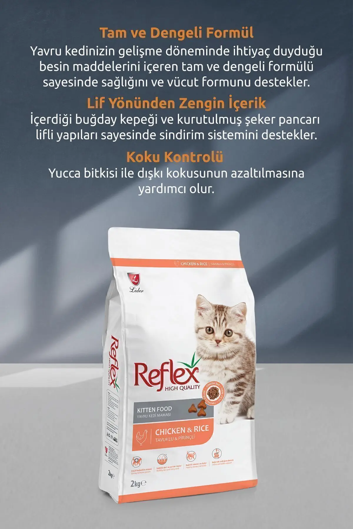 Kitten Tavuklu Yavru Kedi Maması 2 Kg