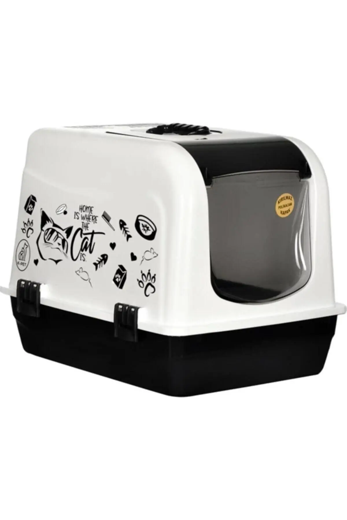 Xxl Büyük Boy Kapalı Kedi Tuvaleti Ve Kürek Hediyeli - En: 39 Genişlik :53 Yükseklik: 41