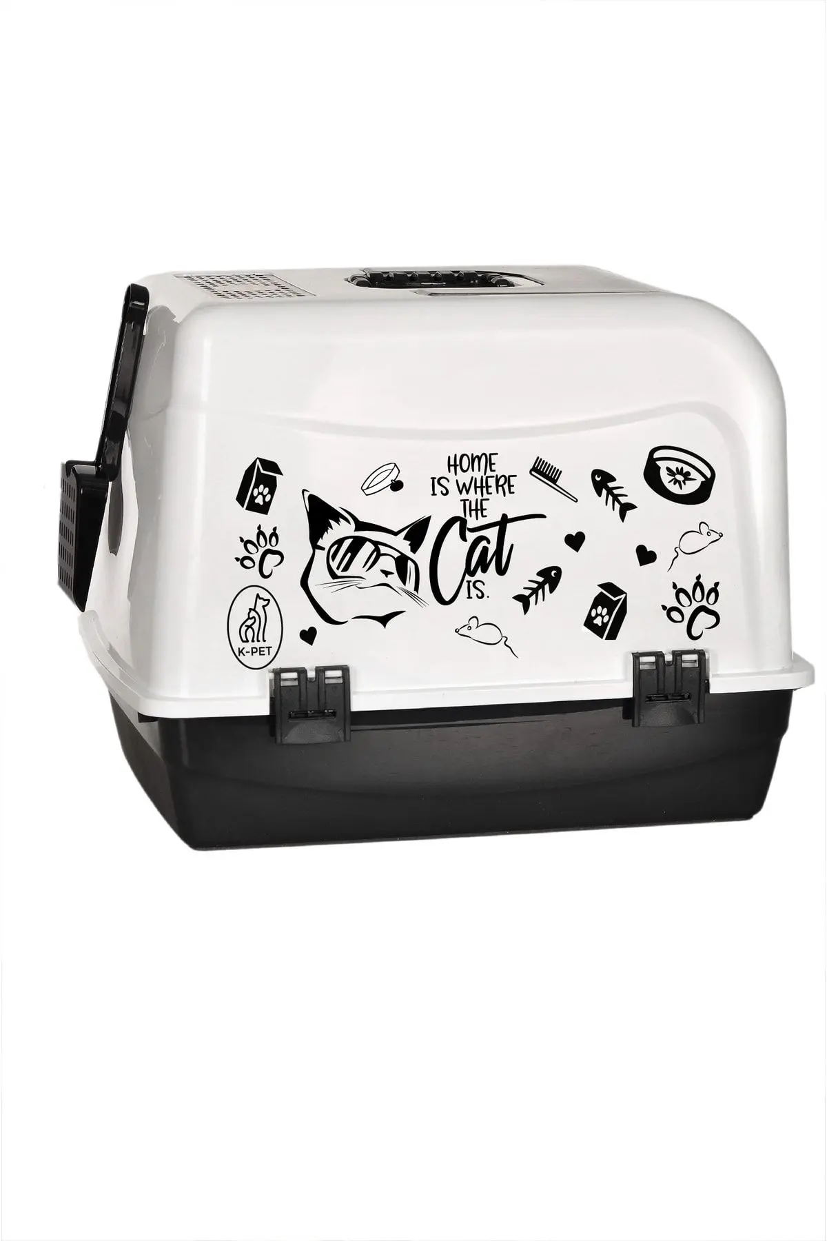 Xxl Büyük Boy Kapalı Kedi Tuvaleti Ve Kürek Hediyeli - En: 39 Genişlik :53 Yükseklik: 41