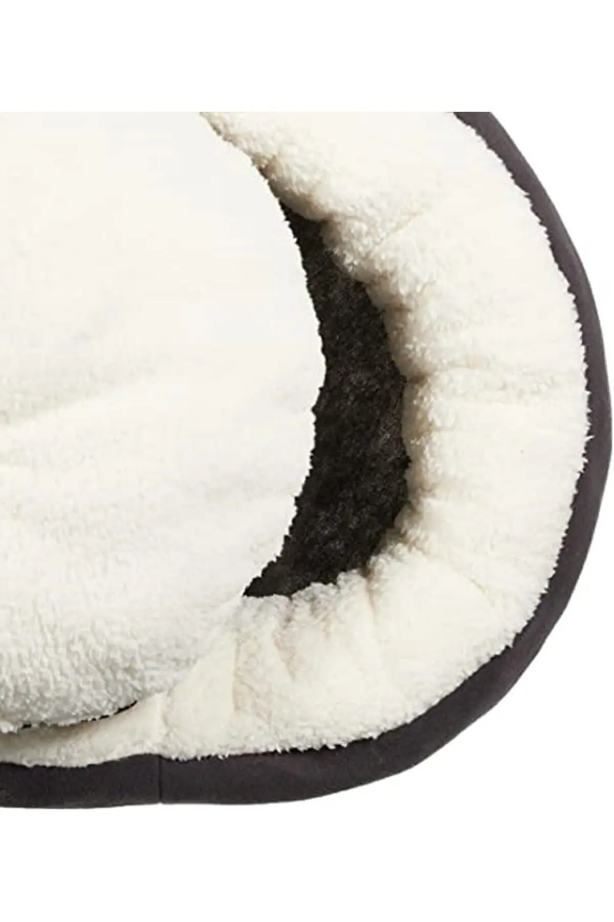 Çift Renk Simit Kedi Yatağı, Küçük Irk Köpek Yatağı, 55 Cm