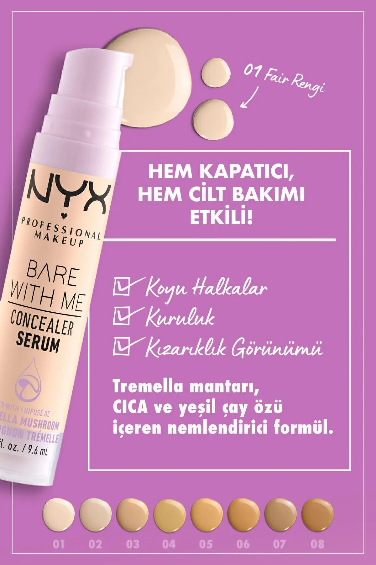 Bare With Me Kapatıcı Serum 01 Fair