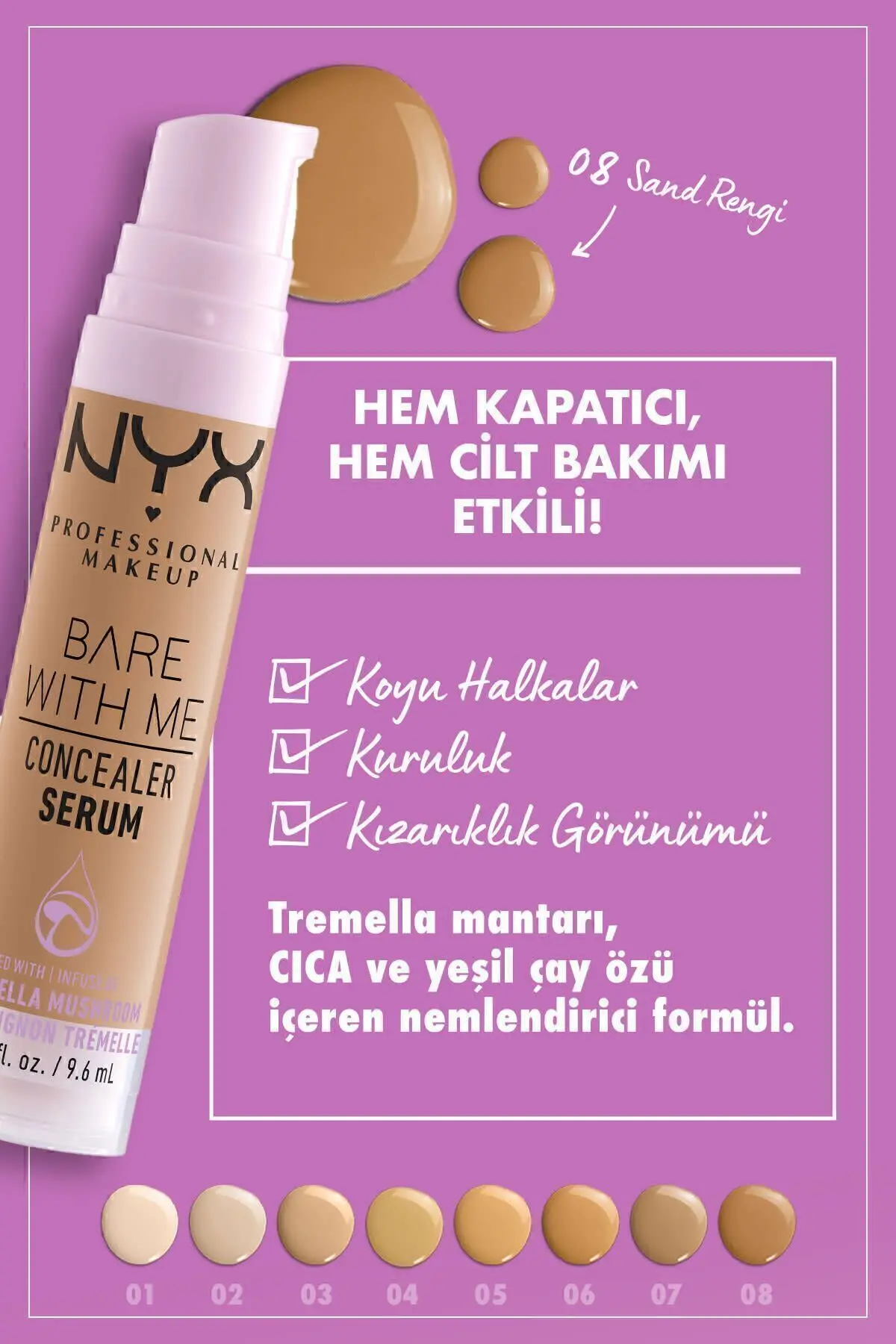 Bare With Me Kapatıcı Serum 08 Sand