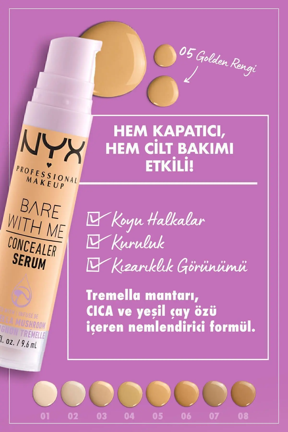 Bare With Me Kapatıcı Serum 05 Golden