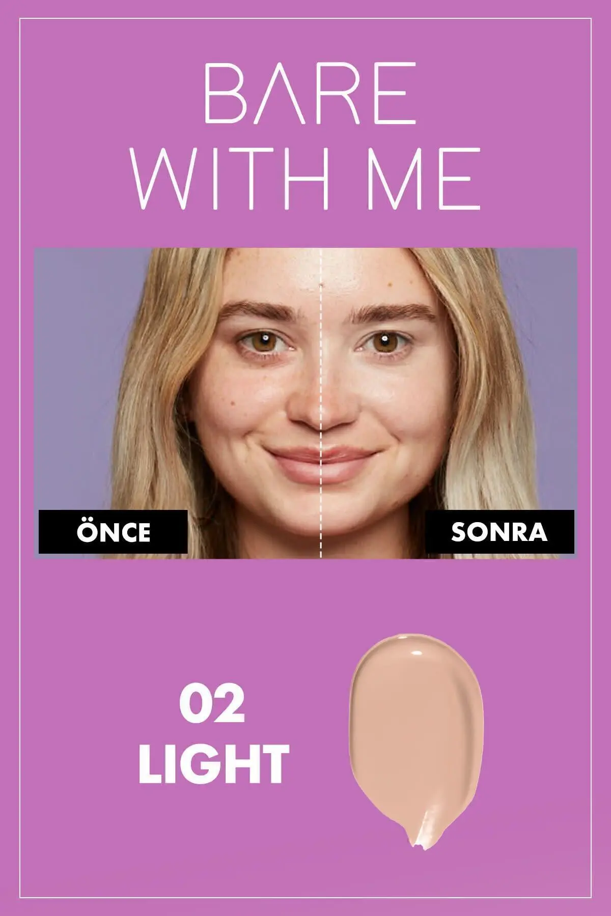 Bare With Me Kapatıcı Serum 02 Light