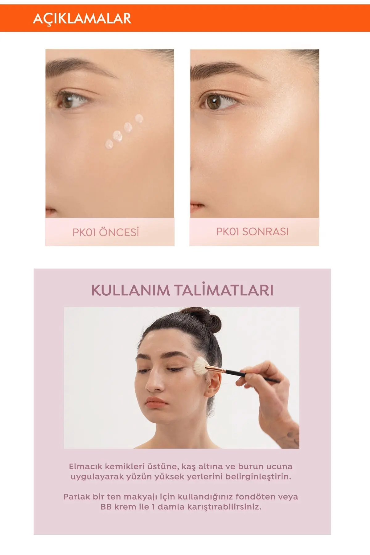 Cilt Ile Bütünleşen Kalıcı Likit Aydınlatıcı Juicy-pang Water Highlighter (PK01)