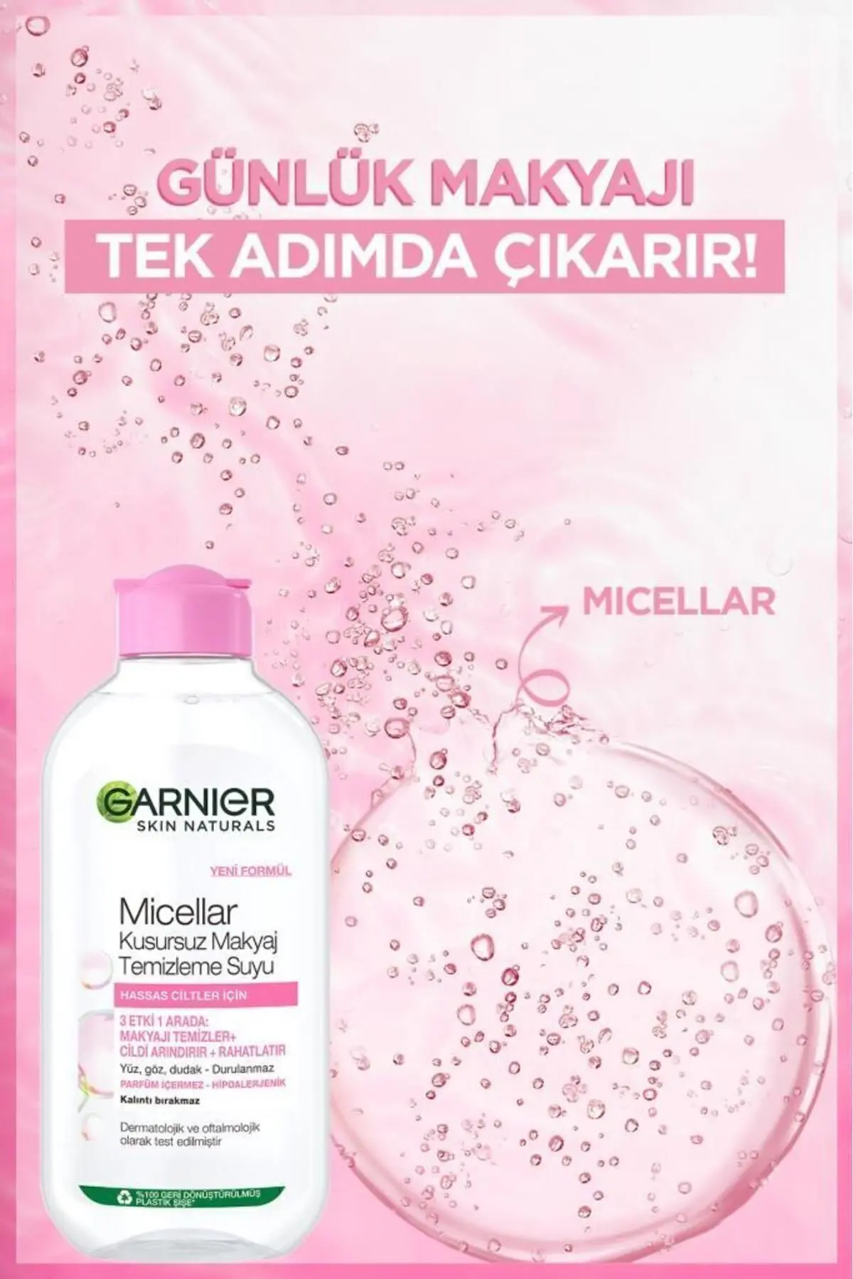 Micellar Kusursuz Makyaj Temizleme Suyu 200ml
