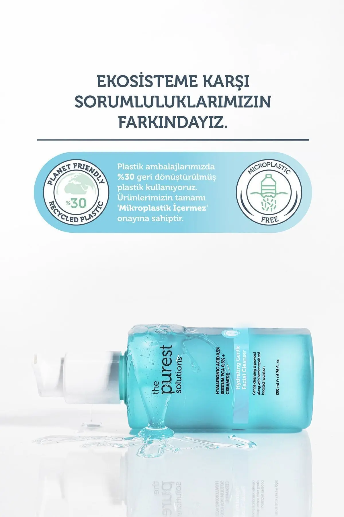 Kuru ve Karma Ciltler için Nemlendirici ve Bariyer Onarıcı Temizleme Jeli 200 ml