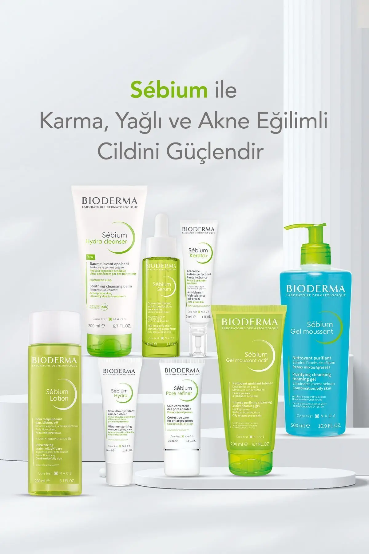 Sebium Lotion Gözenek Sıkılaştırıcı, Siyah Nokta Karşıtı Arındırıcı Salisilik Asit Tonik 200 ml