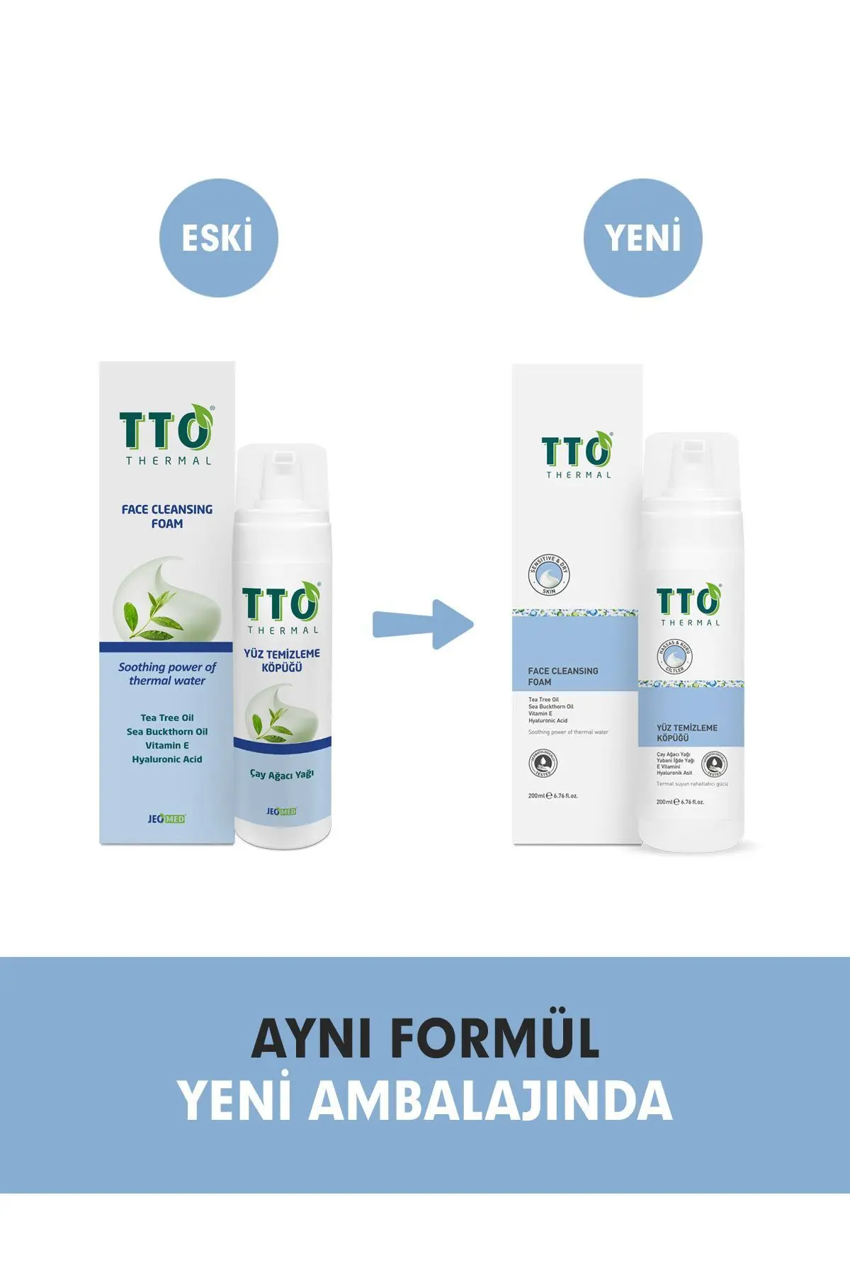 Yüz Temizleme Köpüğü 200 ml (Çay Ağacı Yağı / tea tree oıl)