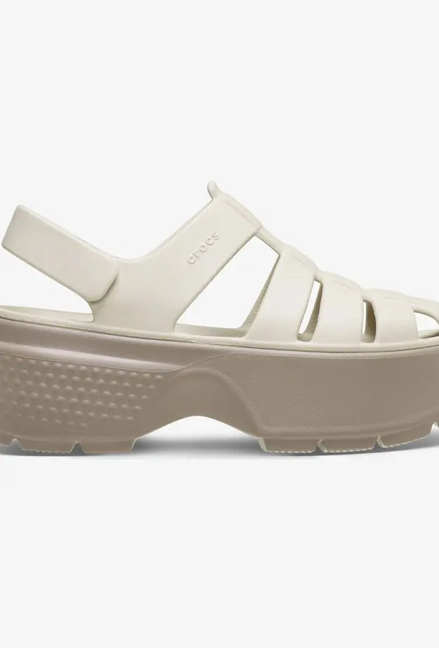 Crocs Crocs Stomp Fisherman Kadın Bej Sandalet