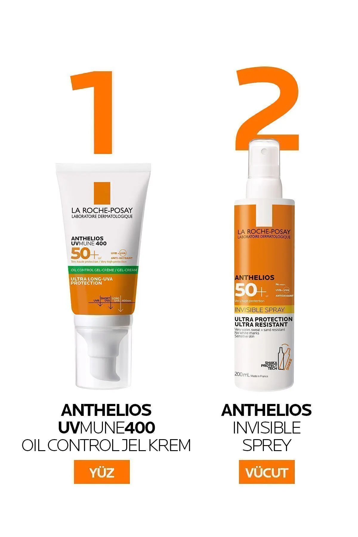 Anthelios Oil Control Gel Cream Spf50+ Yağlı ve Karma Ciltler İçin Yüz Güneş Kremi 50 ml
