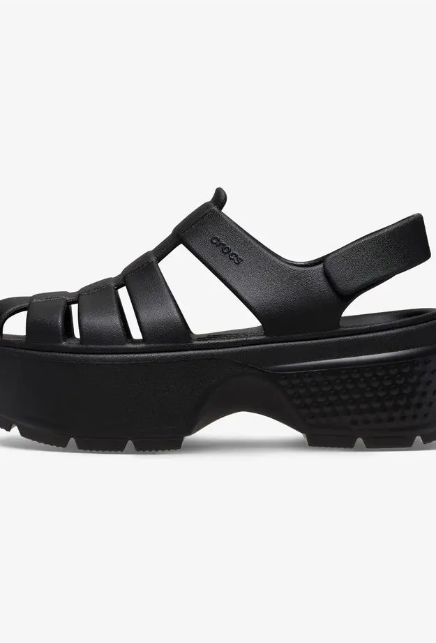 Crocs Stomp Fisherman Kadın Siyah Sandalet