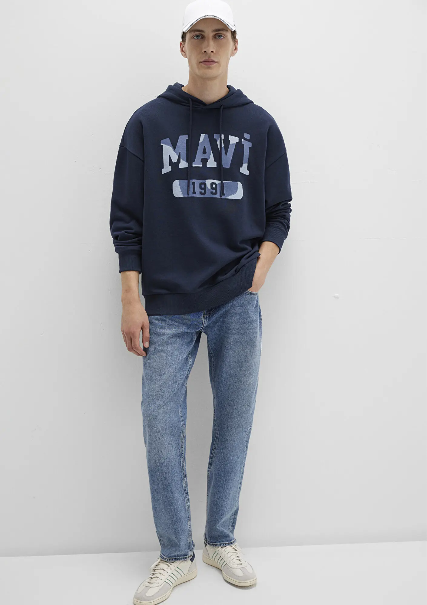 Mavi Mavi Baskılı Lacivert Sweatshirt 0S10301-70490