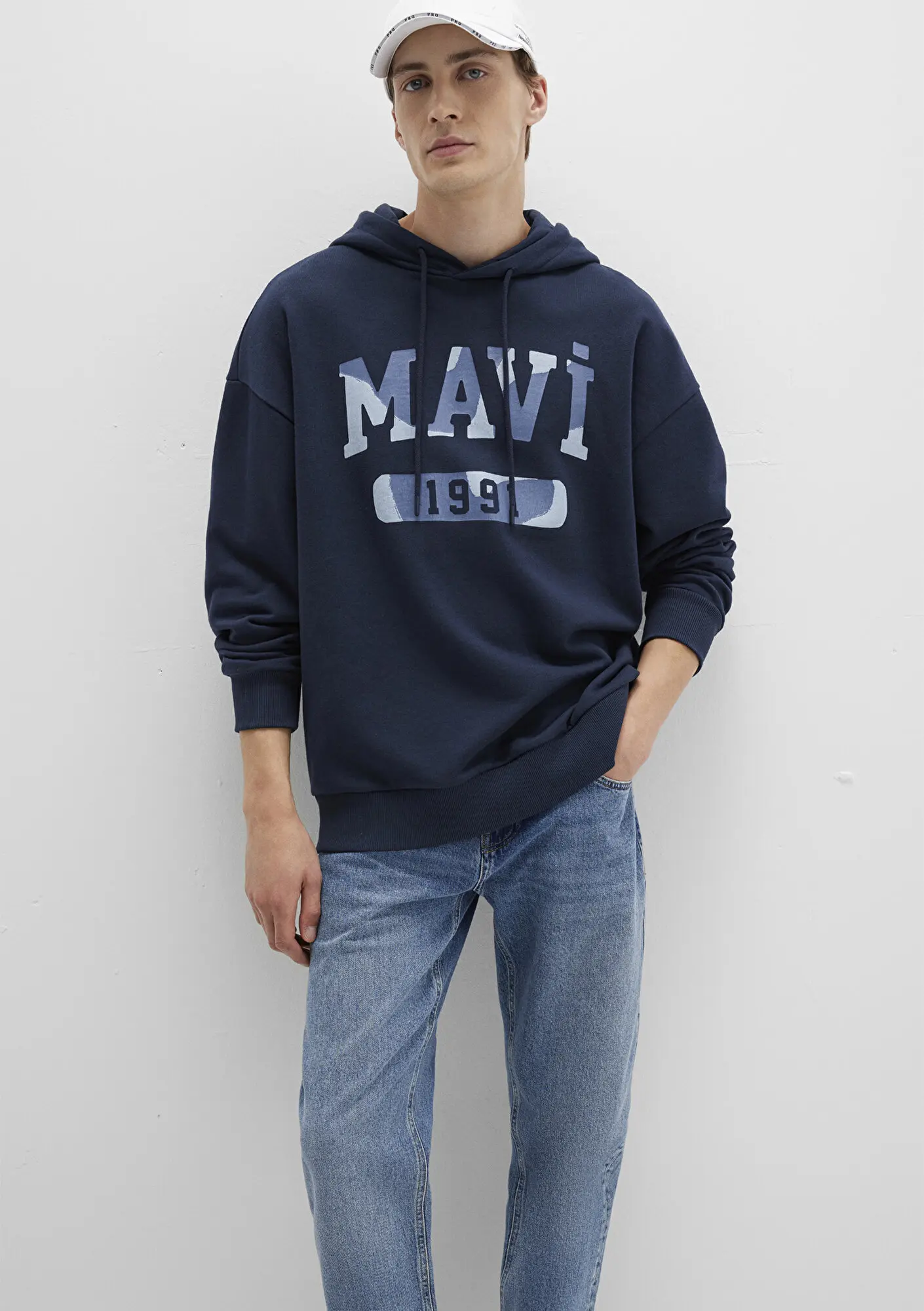 Mavi Mavi Mavi Baskılı Lacivert Sweatshirt 0S10301-70490