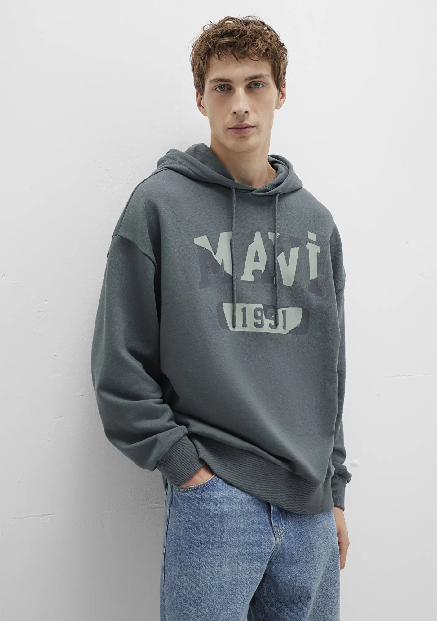Mavi Mavi Baskılı Yeşil Sweatshirt 0S10301-71598