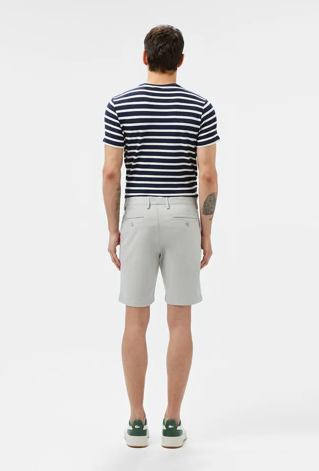 Lacoste Erkek Slim Fit Gri Bermuda Şort